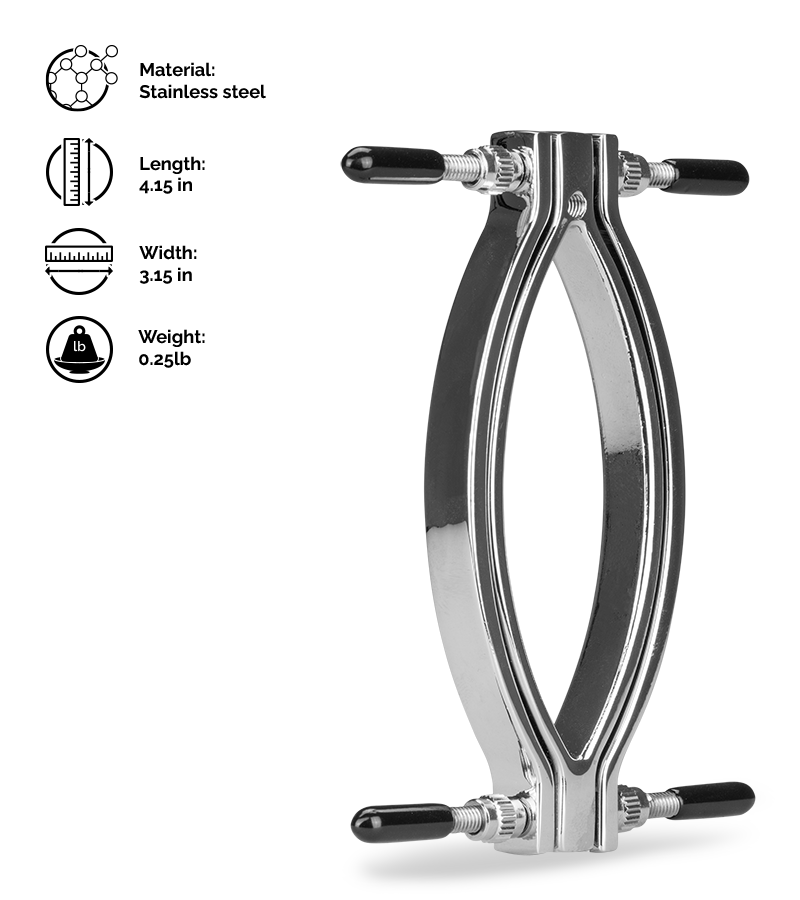Stainless steel vaginal clamp