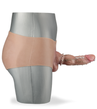 Load image into Gallery viewer, Stanislas hollow second skin strap-on dildo with piercing and pleasure nubs