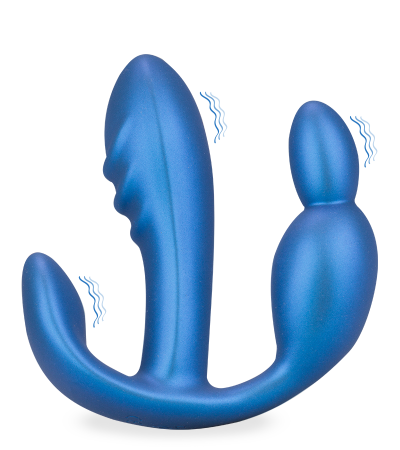 Stay triple stimulation vibrator