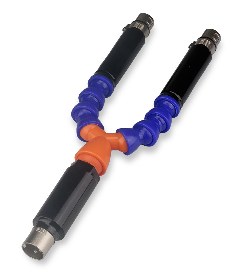 Stick for double-dildo anal and vaginal fucking machine