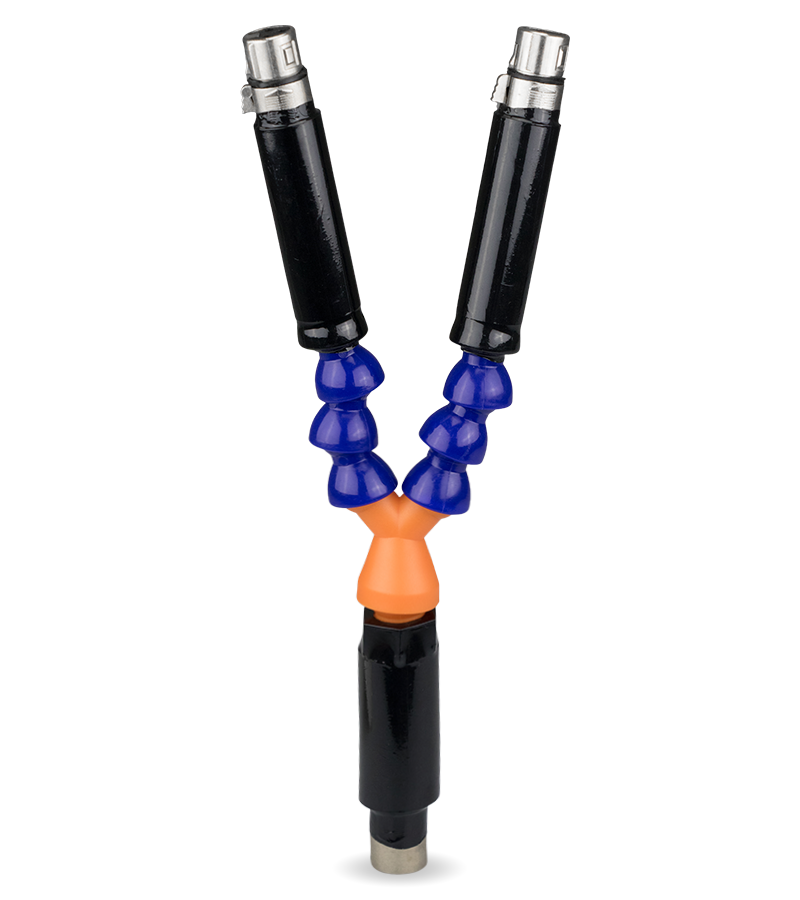 Stick for double-dildo anal and vaginal fucking machine