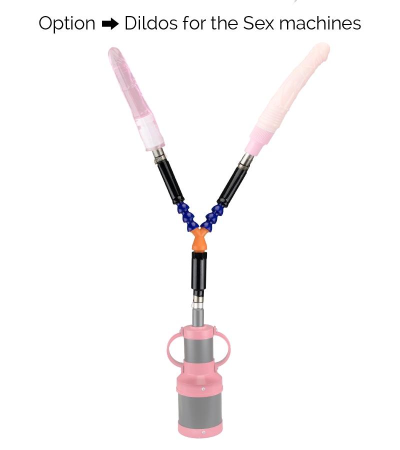 Stick for double-dildo anal and vaginal fucking machine