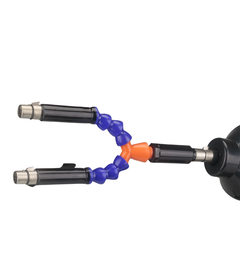 Stick for double-dildo anal and vaginal fucking machine