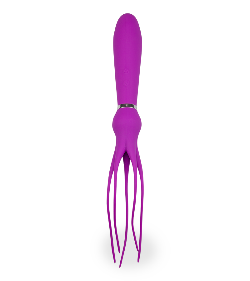 Stimulator with vibrating fronds