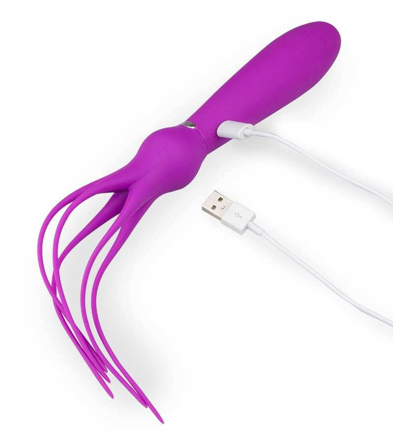 Stimulator with vibrating fronds