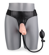 Load image into Gallery viewer, Strap-on harness kit with inflatable pump dildo