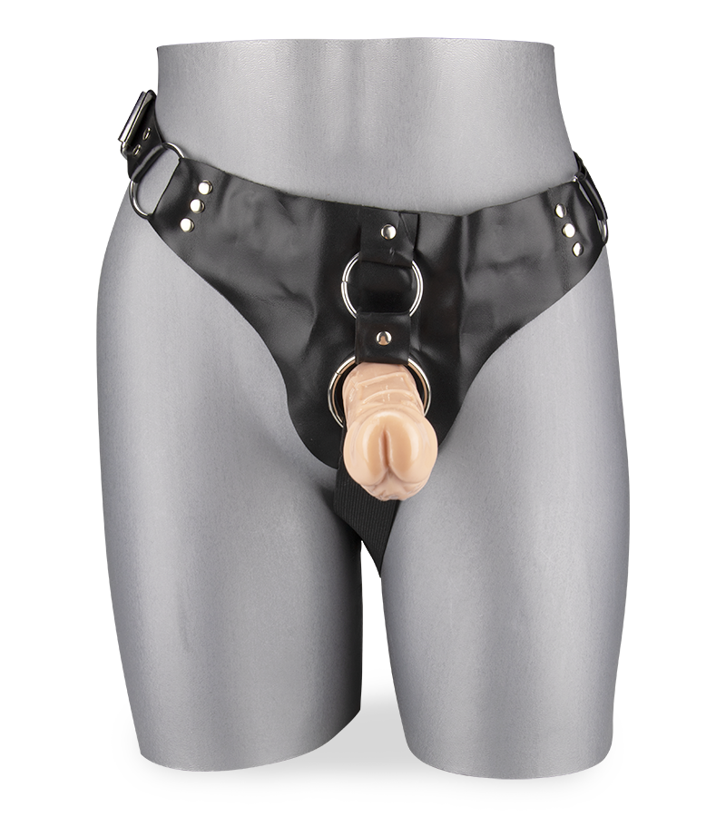 Strap on harness kit with two dildos