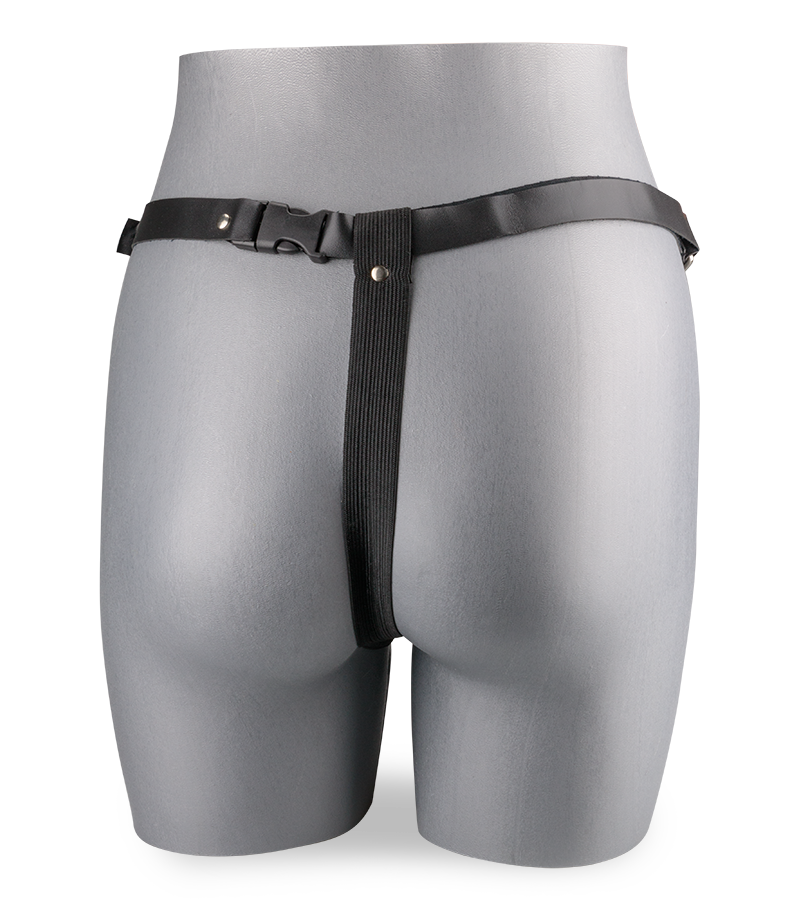 Strap-on harness kit with vibrating double penetration dildo