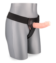 Load image into Gallery viewer, Strap-on harness with hollow veiny dildo