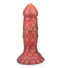 Load image into Gallery viewer, Suction cup dragon dildo with scales 7.50 inches