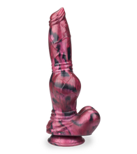 Load image into Gallery viewer, Suction-cup silicone dog dildo