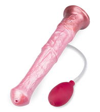Load image into Gallery viewer, Suction-cup silicone ejaculating horse dildo
