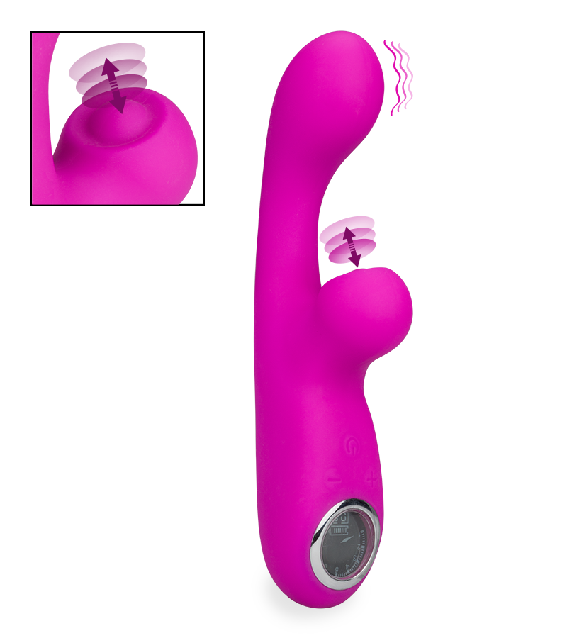Summer Fling throbbing rabbit vibrator with screen