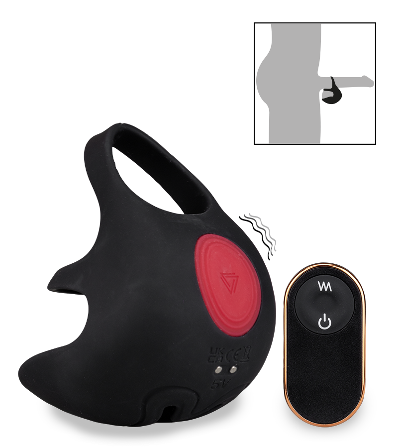 Sunday ball-massaging vibrating cock ring