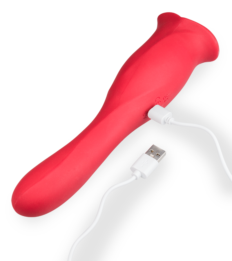 Sweet Kiss 2-in-1 mouth and vibrating tongue vibrator