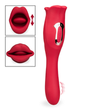 Load image into Gallery viewer, Sweet Kiss 2-in-1 mouth and vibrating tongue vibrator