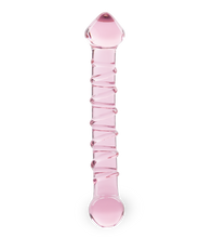 Load image into Gallery viewer, Swirling glass dildo