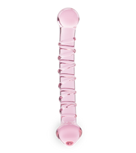 Load image into Gallery viewer, Swirling glass dildo