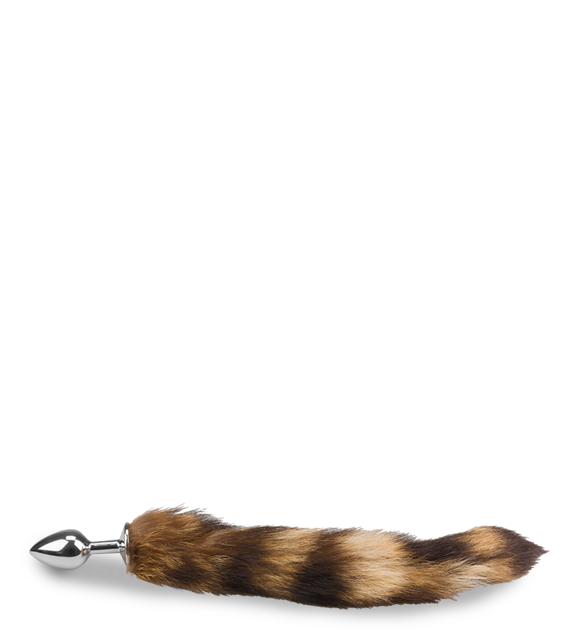 Tabby cat tail butt plug