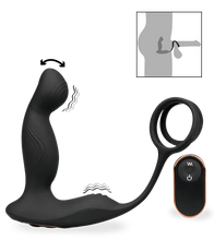 Load image into Gallery viewer, Tao massaging and vibrating prostate massager with cock rings