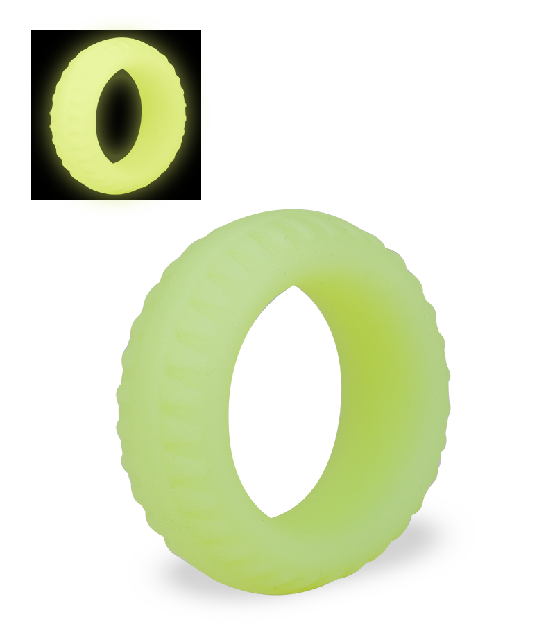 Tavala medical-grade silicone glow-in-the-dark cock ring