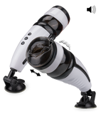 Telescopic pump action thrusting masturbator