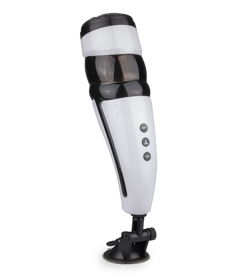 Telescopic pump action thrusting masturbator