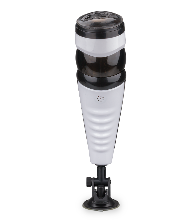 Telescopic pump action thrusting masturbator