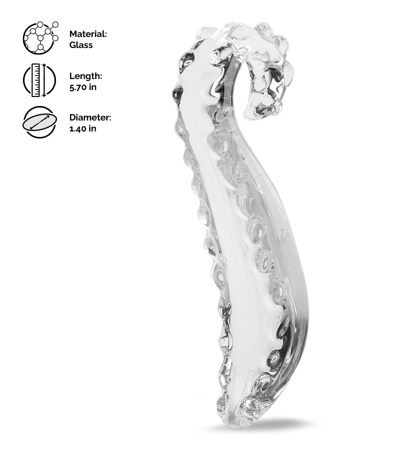Tentacle glass dildo