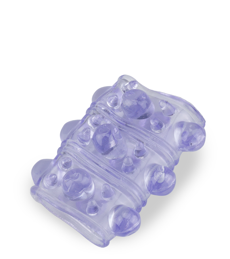 Textured finger vibrator