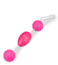 Load image into Gallery viewer, Textured vaginal and anal double jiggle balls