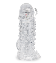 Load image into Gallery viewer, Textured vibrating penis sleeve