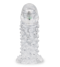 Load image into Gallery viewer, Textured vibrating penis sleeve