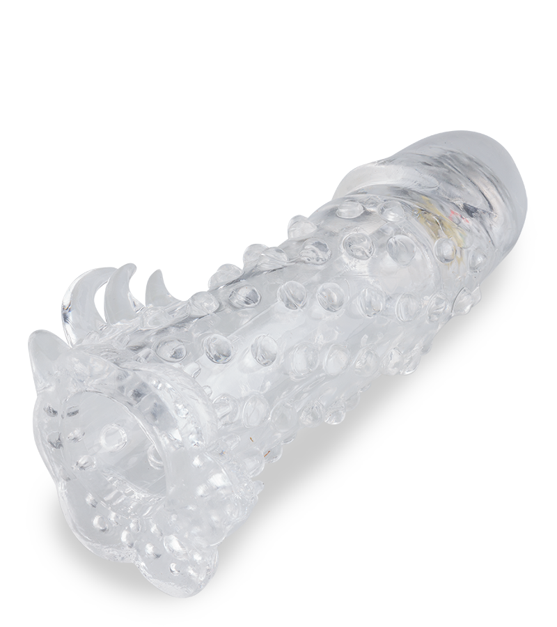 Textured vibrating penis sleeve