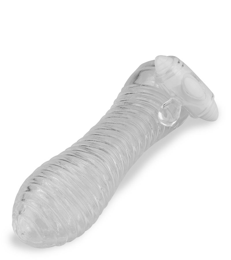Thick ribbed penis sleeve