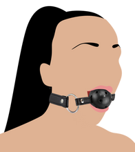 Load image into Gallery viewer, Thin strap BDSM ball gag