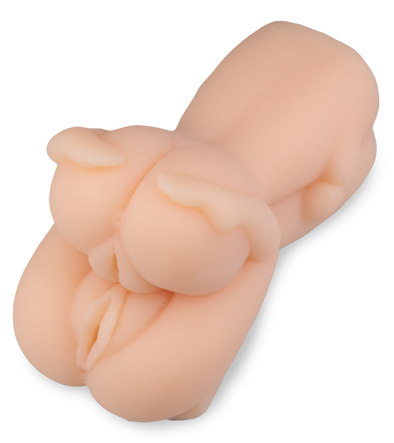 Thrilling Threesome double pocket vagina