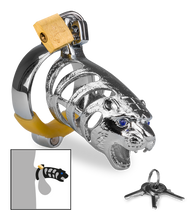 Load image into Gallery viewer, Tiger Chinese zodiac penis chastity cage