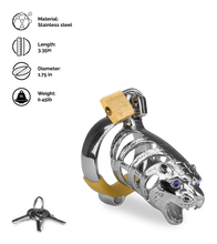 Load image into Gallery viewer, Tiger Chinese zodiac penis chastity cage