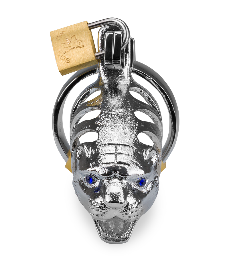 Tiger Chinese zodiac penis chastity cage