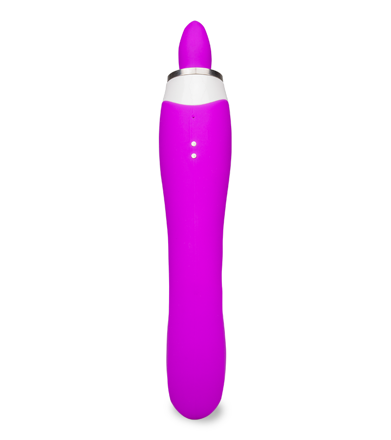 Torch pussy pump with tongue and vibrator