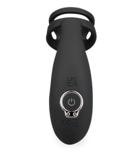 Load image into Gallery viewer, Toronto vibrating and thrusting anal plug with double cock ring