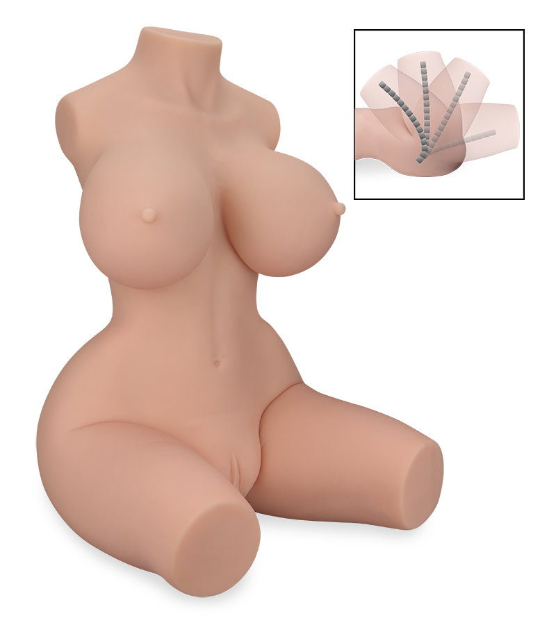 Tracy realistic sex torso with big boobs 17 lb