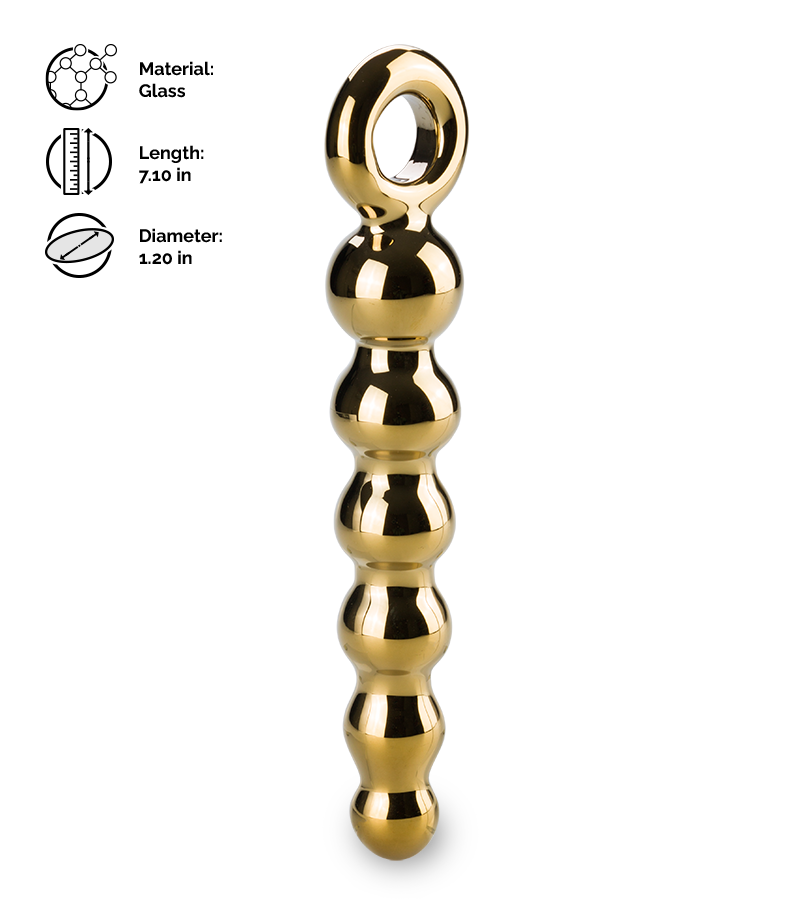 Treasure glass anal beads