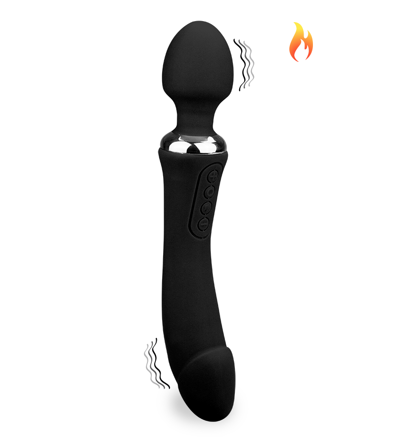 Treat heated 2-in-1 vibrator