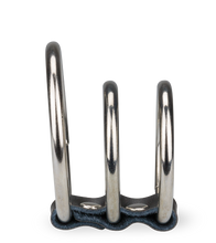 Load image into Gallery viewer, Triple loop metal cock ring