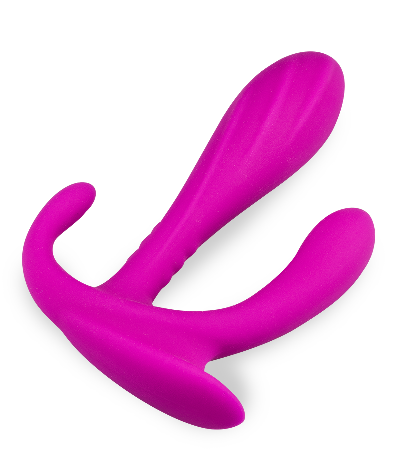 Triple stimulation butt plug