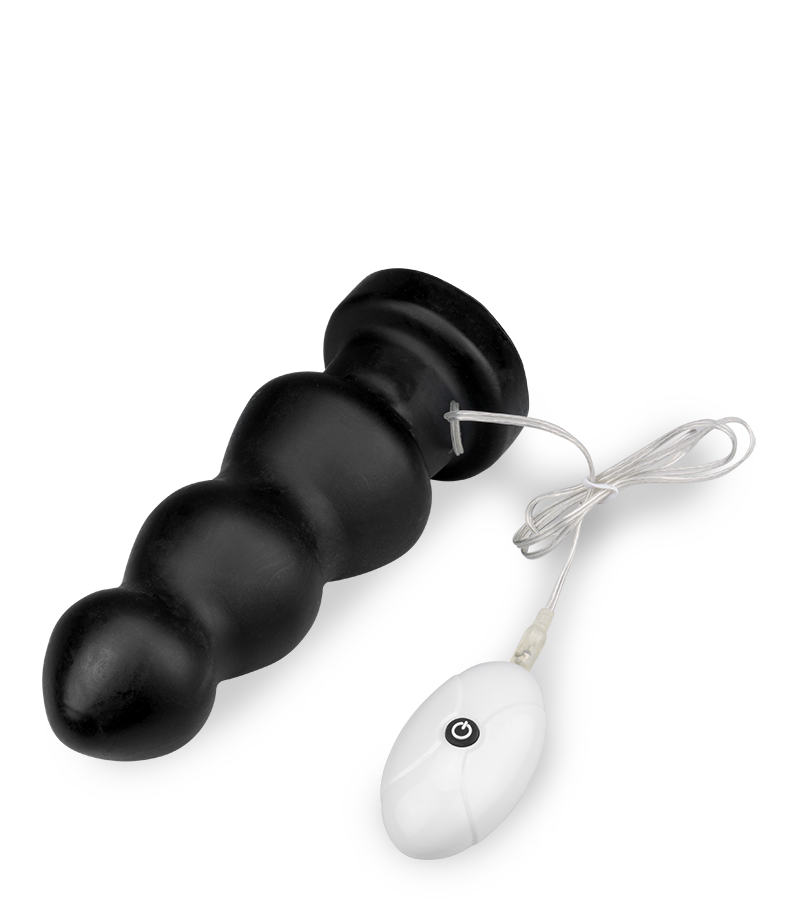 Tumultuous vibrating suction cup butt plug