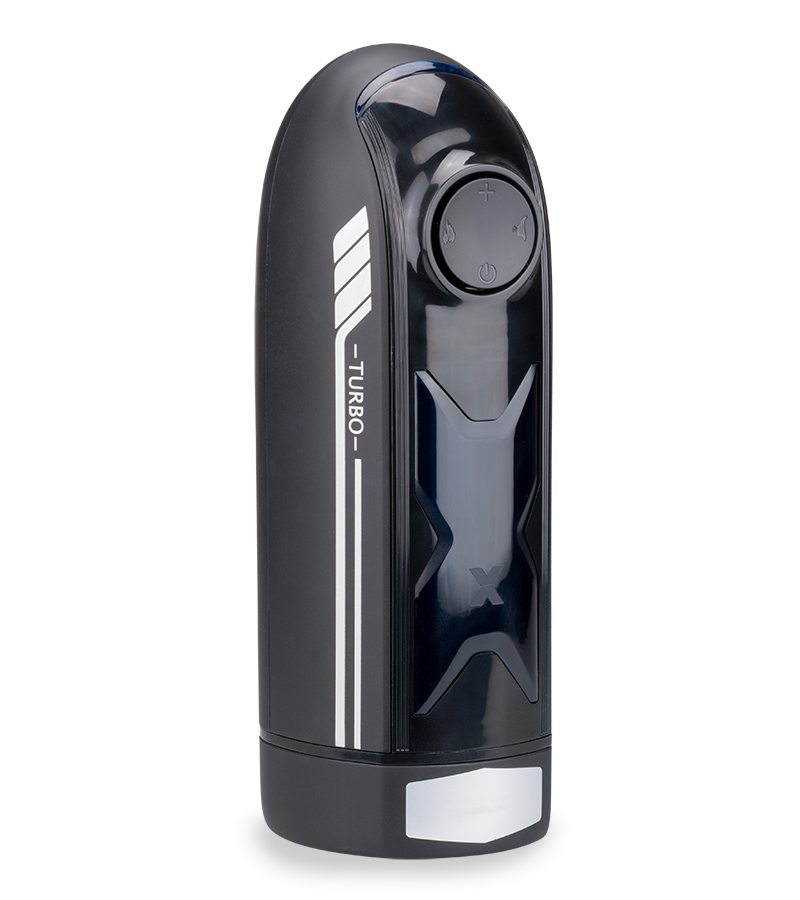 Turbo Pleasure thrusting heated masturbator with audio feature