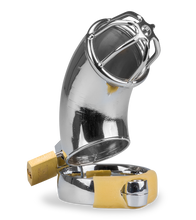 Load image into Gallery viewer, Turtleneck chastity cage for men